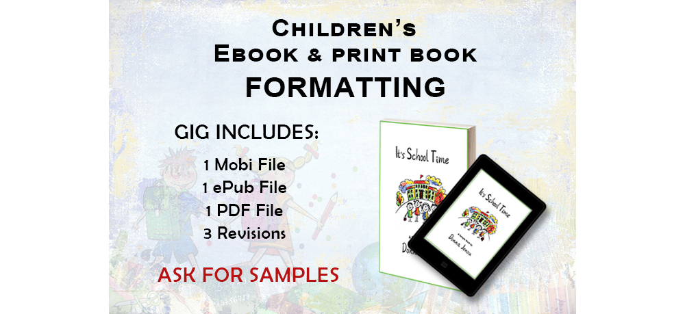Children's Ebook and Print Book Formatting