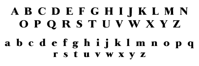 Example of Fancy Font